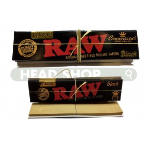 Seda Raw Black Connoisseur - King Size + Tips